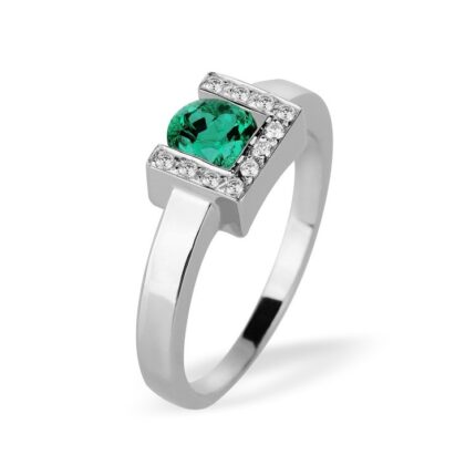copy of Paire Boucles TOM G Moderne Or Blanc Diamant 0,4 carat