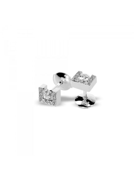 copy of Paire Boucles TOM G Moderne Or Blanc Diamant 0,4 carat