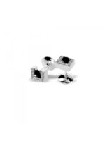 copy of Paire Boucles TOM G Moderne Or Blanc Diamant 0,4 carat