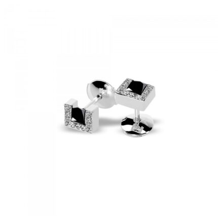 copy of Paire Boucles TOM G Moderne Or Blanc Diamant 0,4 carat