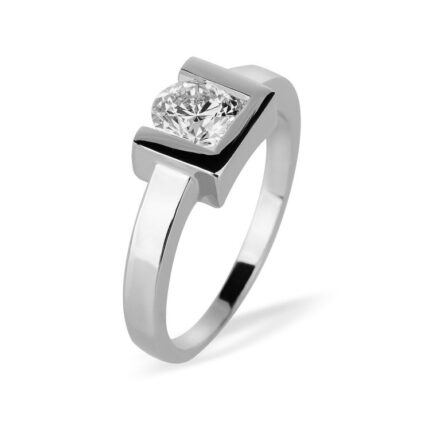 copy of Paire Boucles TOM G Moderne Or Blanc Diamant 0,4 carat