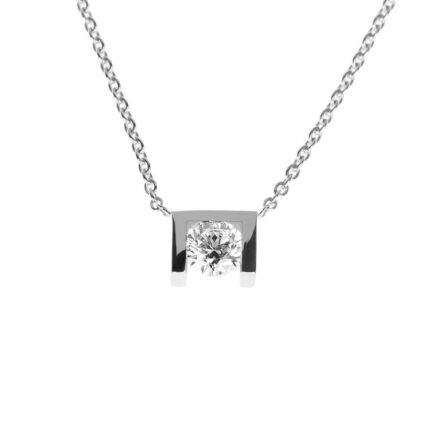copy of Paire Boucles TOM G Moderne Or Blanc Diamant 0,4 carat