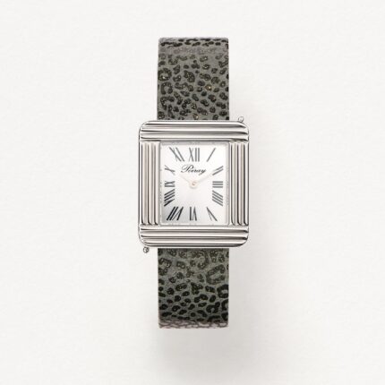 Montre Poiray Ma Première Cadran Argenté Bracelet Cuir