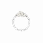 Bague Dinh Van Menottes Chaîne Diamants Or Blanc