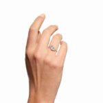 Bague Dinh Van Menottes Chaîne Diamants Or Blanc