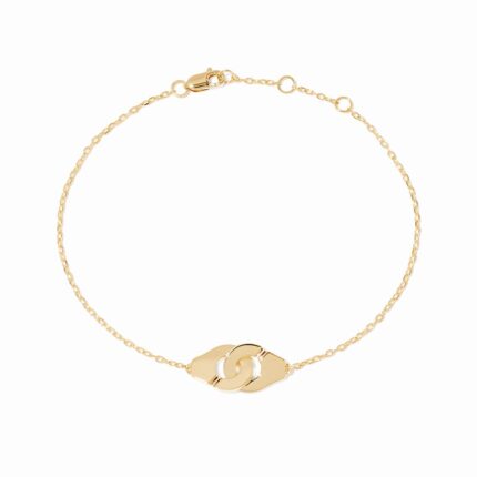Bracelet Dinh Van Menottes sur Chaîne XS Or Jaune