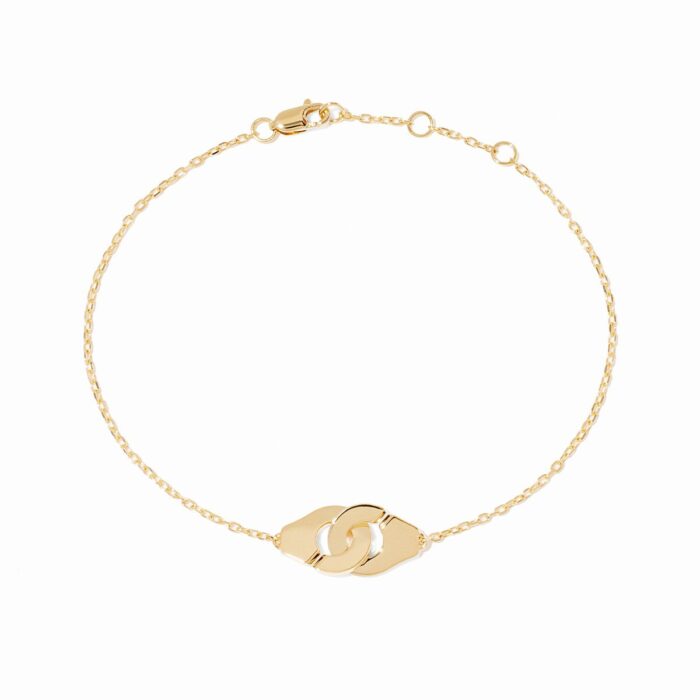 Bracelet Dinh Van Menottes sur Chaîne XS Or Jaune