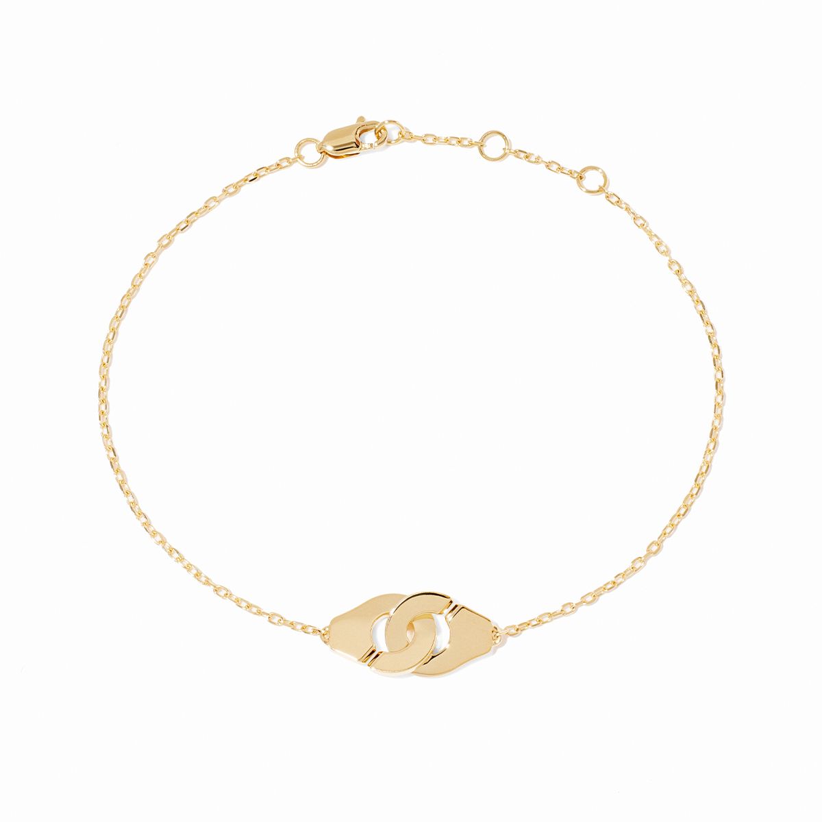 Bracelet Dinh Van Menottes sur Chaîne XS Or Jaune