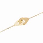 Bracelet Dinh Van Menottes sur Chaîne XS Or Jaune