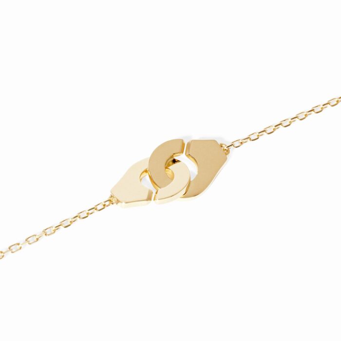 Bracelet Dinh Van Menottes sur Chaîne XS Or Jaune