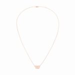 Collier Menottes Dinh Van sur Chaîne XS Diamants Or Rose