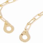 Collier Dinh Van Menottes sur Chaîne Très Grand Modèle Or Jaune
