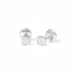 Puces d'Oreilles Dinh Van Impression Domino Or Blanc & Diamants