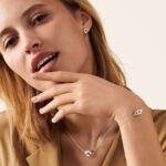 Puces D'oreilles Dinh Van Menottes Diamants Or Blanc