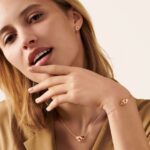 Puces D'oreilles Dinh Van Menottes Diamants Or Rose