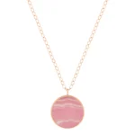 Collier Ginette NY Jumbo Ever Rhodochrosite Disc On Chain