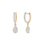 Boucles d'Oreilles Ginette NY Diamond Bliss Hoops