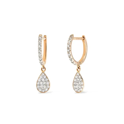 Ginette NY Diamond Bliss Hoops Earrings