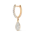 Boucles d'Oreilles Ginette NY Diamond Bliss Hoops