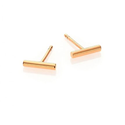 Boucles d'Oreilles Ginette NY Gold Strip Or Rose