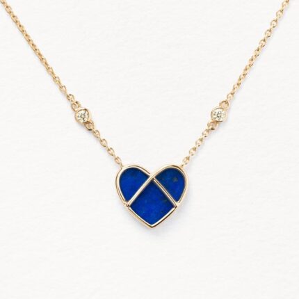 Collier Poiray L'attrape-cœur Or Jaune & Lapis Lazuli Petit Modèle