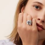 Bague Dinh Van Menottes Grand Modèle Diamants Or Blanc