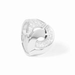 Bague Dinh Van Menottes Grand Modèle Diamants Or Blanc