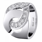 Bague Dinh Van Menottes R16 Diamants Or blanc