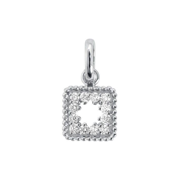 Pendentif Trésor, diamants, or blanc