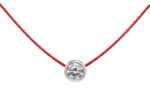 Collier Fil Redline So Pure Diamant 0.20 Carat Serti Clos Or Blanc