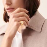 Bague Dinh Van Menottes Grand Modèle Diamants Or Jaune