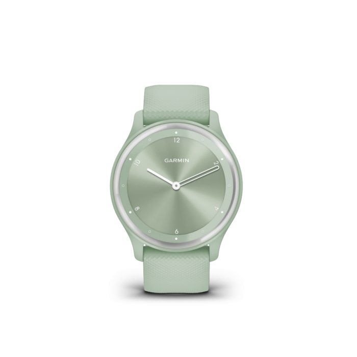 Montre connectée Garmin Vivomove Sport Silver Bracelet Vert d'Eau