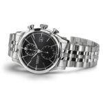 Montre Hamilton American Classic Spirit Liberty Auto Chrono Cadran Noir Bracelet Acier 42MM