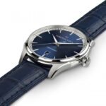 Montre Hamilton Jazzmaster Auto Cadran Bleu Bracelet Cuir