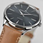 Montre Hamilton Jazzmaster Thinline Auto 40 mm bracelet brun