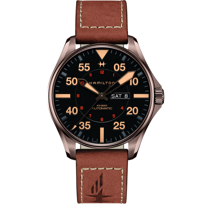 Hamilton h64715535 khaki outlet pilot watch