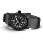 Montre Hamilton Khaki Field Mechanical Cadran Noir Bracelet Nato 38MM