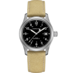 Montre Hamilton Khaki Field Mechanical Cadran Noir Bracelet Textile 38MM