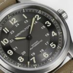 Montre Hamilton Khaki Field Titanium Auto cadran noir 42 mm