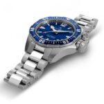 Montre Hamilton Khaki Navy Frogman Automatique 42 mm Bleu bracelet Acier