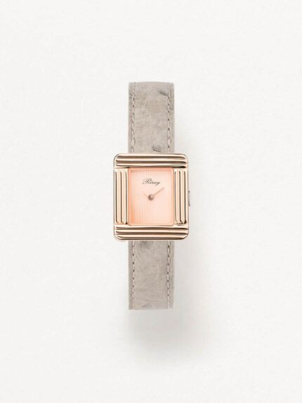 Montre Poiray Ma Première Mini Or Rose Cadran Rose Ligné