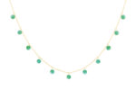 Collier La Brune & La Blonde Polka 11 Onyx Vert Or Jaune