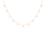 Collier La Brune & La Blonde Polka 11 Opale Rose Or Rose