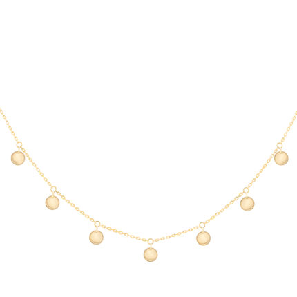 Collier La Brune & La Blonde Polka 11 Pyrite Or Jaune