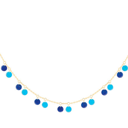 Collier La Brune & La Blonde 22 Lapis-Lazuli & Turquoise Or Jaune