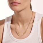 Collier Dinh Van Maillon L Or Jaune Et Diamants
