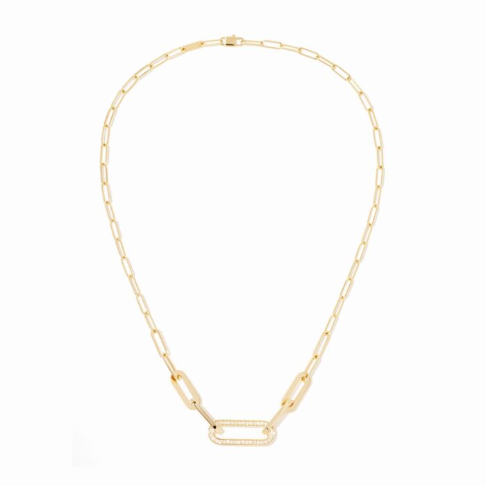 Collier Dinh Van Maillon L Or Jaune Et Diamants