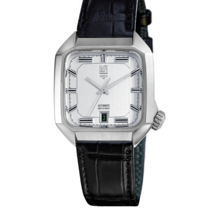 Montre MARCH LA.B AM2 Automatique 39 mm Steel Bracelet en alligator noir