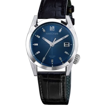 Montre MARCH LA.B AM89 Automatique Cadran Ocean Bracelet Alligator