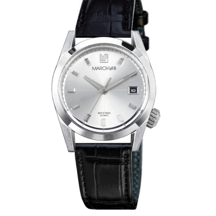 Montre MARCH LA.B AM89 Automatique Cadran Steel Bracelet Alligator